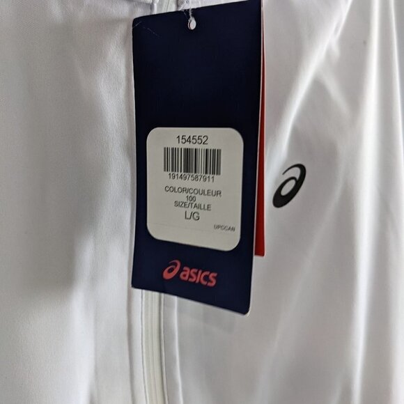 Nwt Asics | Accelerate Jacket In Brilliant White - Picture 14 of 15